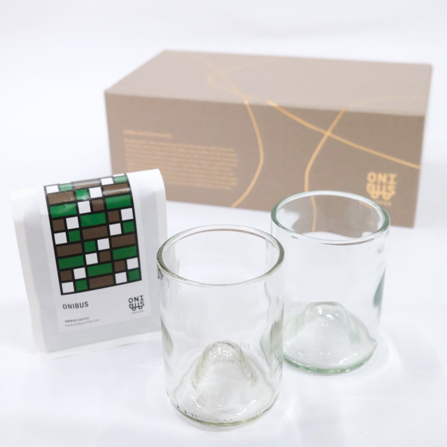 コーヒーギフト [オニバスブレンド&ドリンクグラスセット]